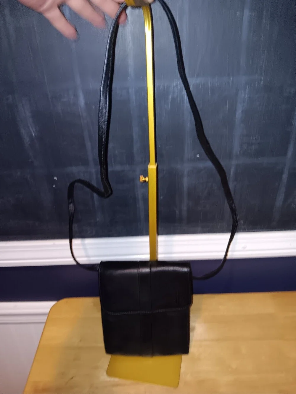Frye Black Leather Crossbody Bag
